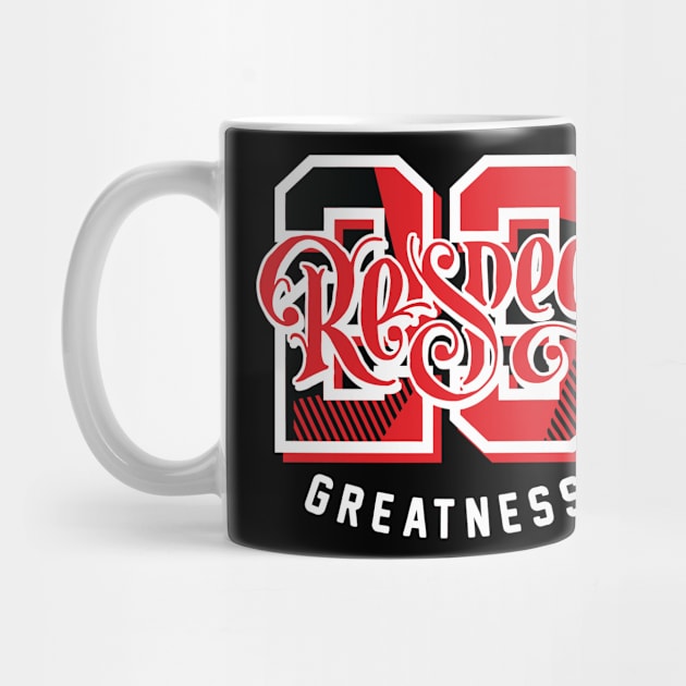 Respect Greatness White Infrared Retro Sneaker by funandgames